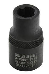 8TS Female 3 Point Star Impact Socket    E1223